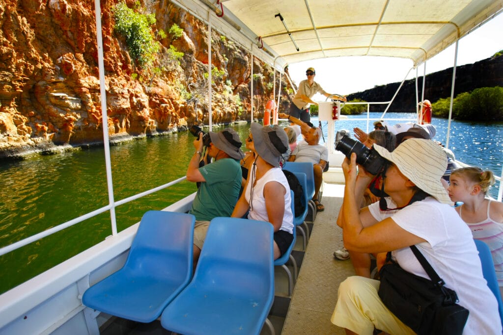 Boat Tour on Yardie Creek in the Cape Range National Park.