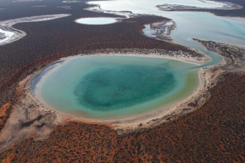Aerial View of the Big Lagoon, Francois Peron National Park